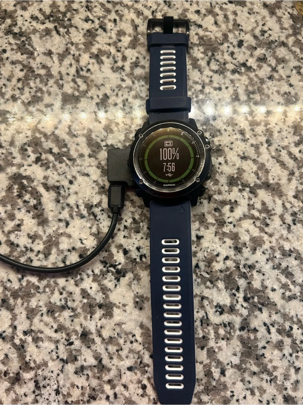 garmin Fenix 3 HR with Dark Blue Silicone Band